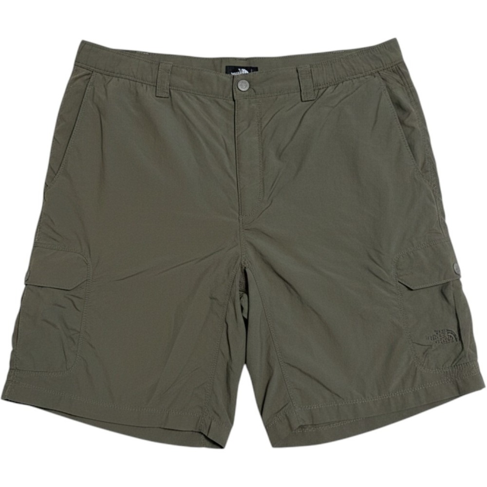 The North Face Mens Olive Green Nylon Cargo Hiking Shorts XL